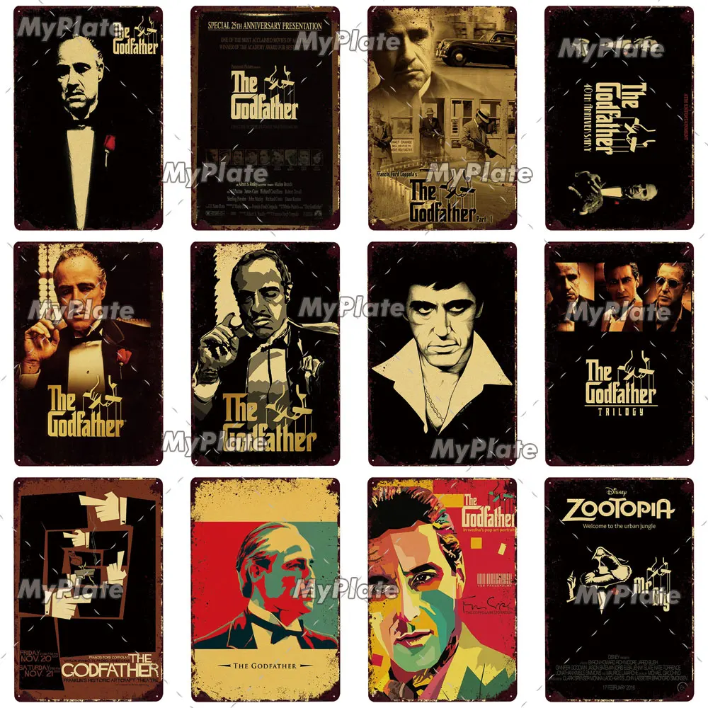 Металлический знак из фильма винтажная фототабличка Настенный декор для бара