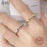heart open ring for women 925 sterling silver rings zircon fashion simple charm women ring jewelry accessories new holiday gift