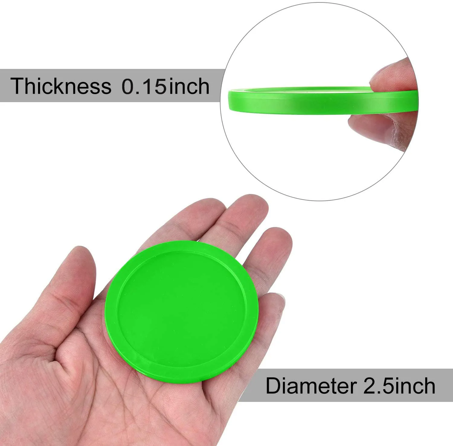 10 шт. 51 мм/64 мм пневматические клюшки для хоккея с шайбой из АБС-пластика детский