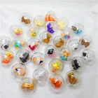 Капсулы игрушечные с милыми фигурками, прозрачный пластиковый мяч, диаметр 28 мм, для торговых автоматов, детские игрушки, подарок на Рождество