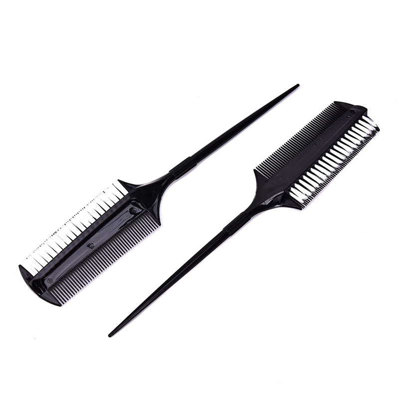 

Professional Hairdressing Double Side Dye Comb With Nylon Hair Drying Brush Tinting Combs Hair Color Brush Hair Styling Tools