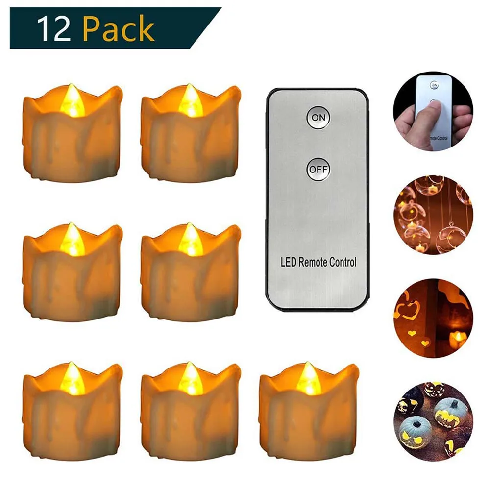 12 шт. светодиодные фонари с дистанционным/без дистанционного управления