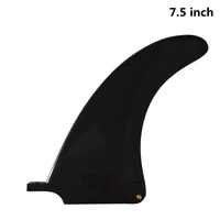 single fin black 7 5inch length center plastic fins long board fins in surfing