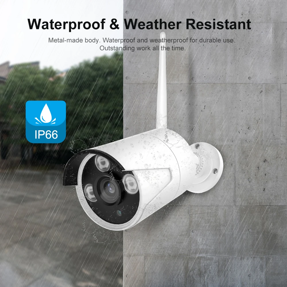 Камера видеонаблюдения 8 каналов 4 камеры 2 Мп 1080P Wi Fi|Система наблюдения| |