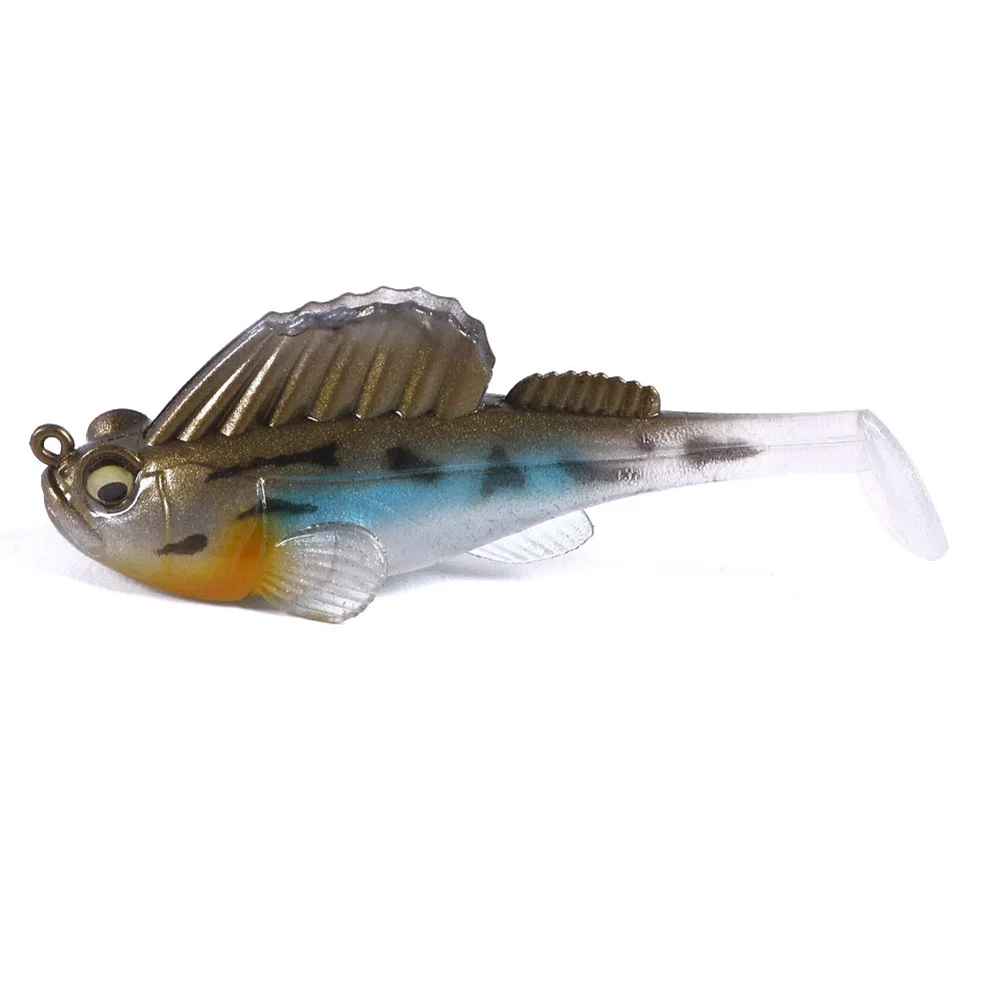 Новое поступление 7 см 14 г Megabass темное спальное место мягкое тело Swimbait глубокий бег весло хвост Swimbait Прямая поставка