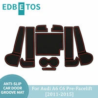 for audi a6 c6 pre facelift door groove anti dirty mats cup holder liners for audi a6 c6 pre facelift 2011 2012 2013 2014 2015