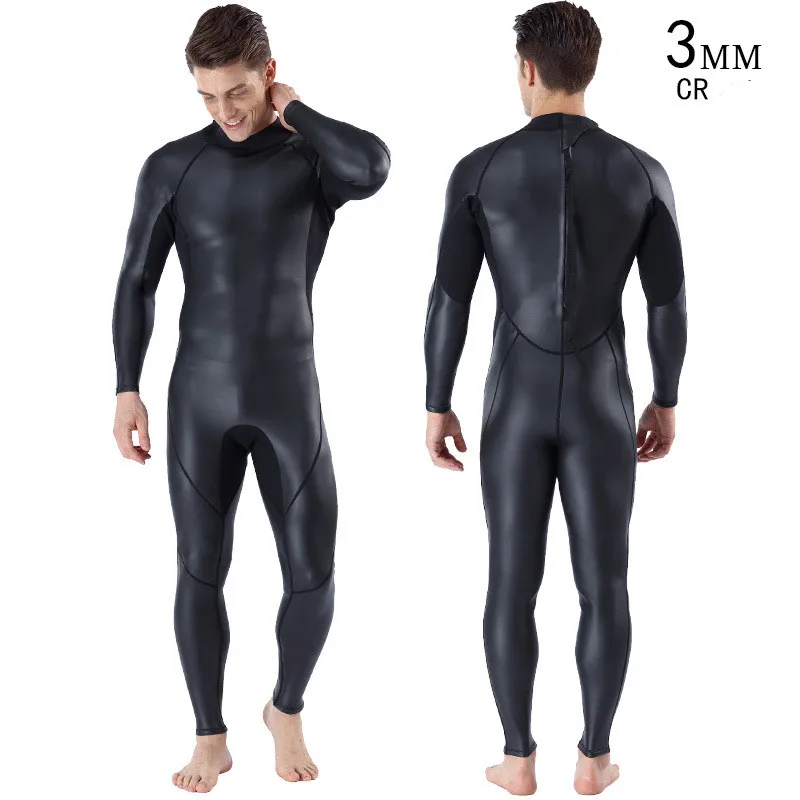 

3MM Men's Full-body Scuba Snorkeling Water Sport Warm Diving Suit Neoprene PU Waterproof Under Water Hunting Spearfishing WetSui
