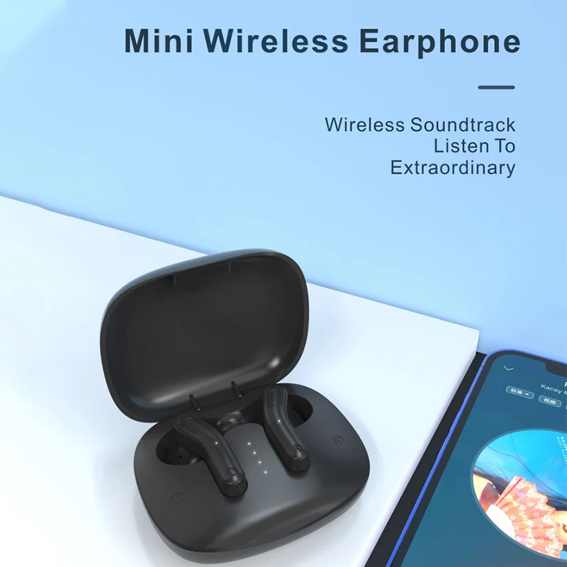 

F10 Bluetooth 5.0 Earphones Stereo Noise Canceling Headset Smart Touch F10 Wireless Sport Headphone With Microphone Charging Box