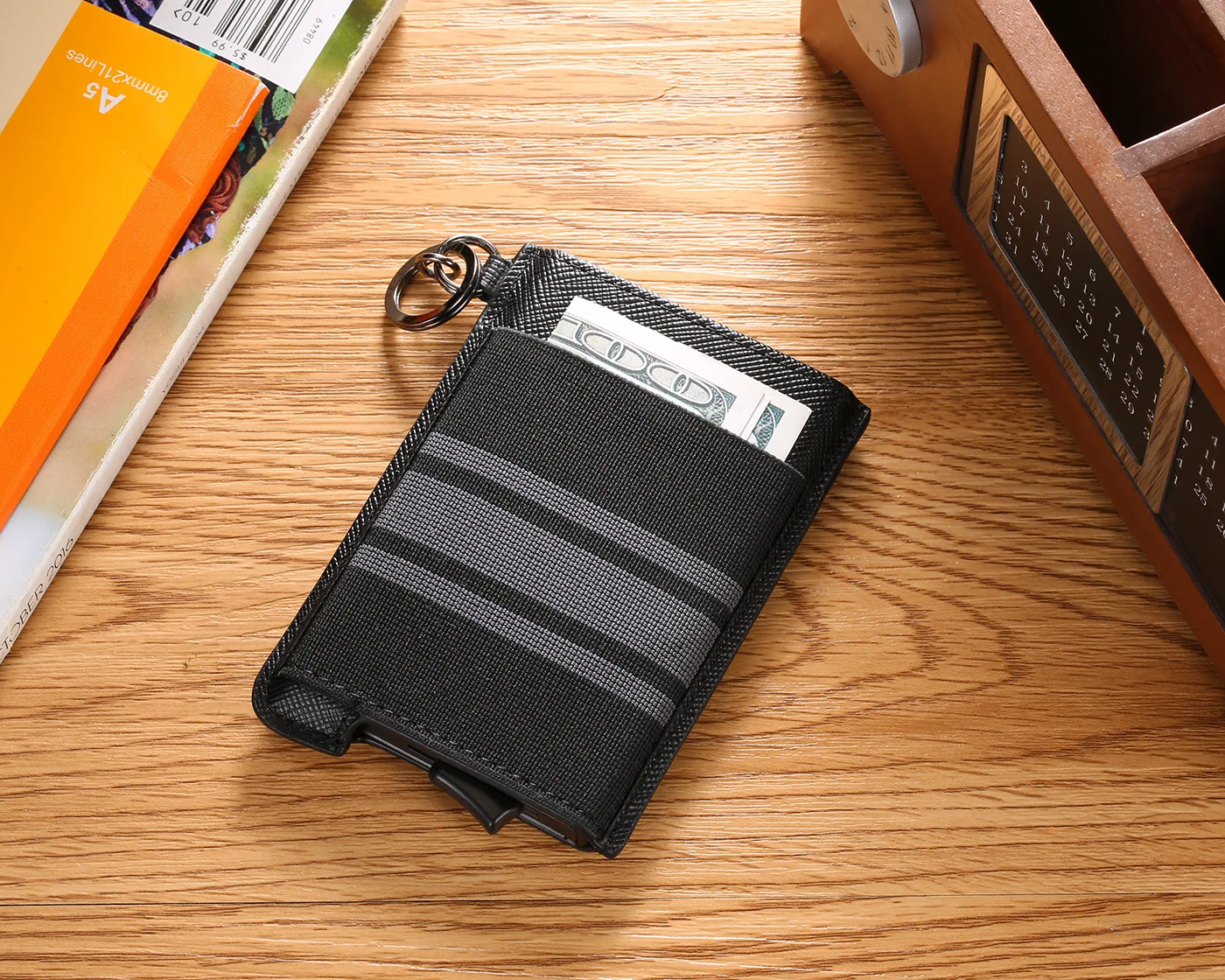 ZOVYVOL чехол для визиток из воловьей кожи, RFID смарт-держатель для карт, алюминиевая коробка, кошелек для карт, тонкий Противоугонный держатель для ID