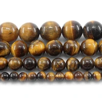 natural tiger eye round loose beads strand 468101214mm for jewelry diy making necklace bracelet