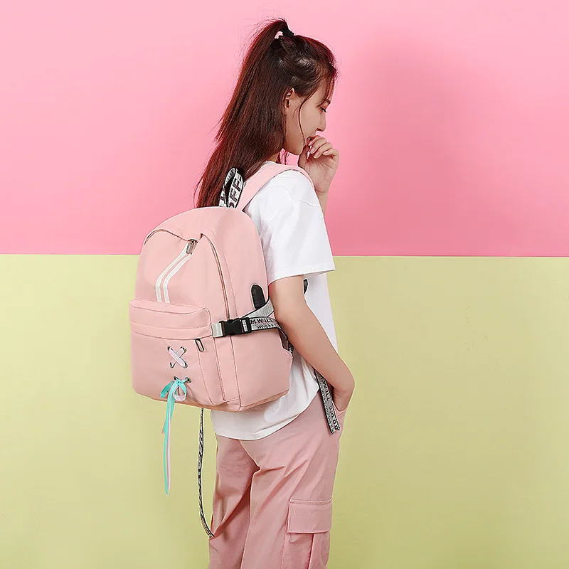 2019 летняя новая сумка через плечо школьная большая вместительность корейский