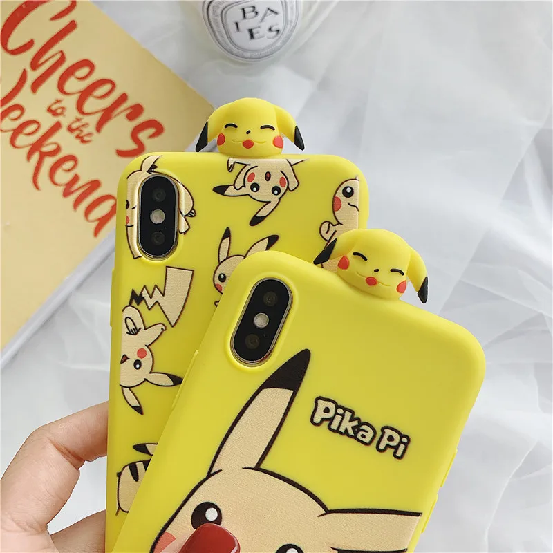 2020 новые чехлы для iPhone 11 Pro X XS Max XR 6 6S 7 8 Plus 3D милый мультяшный японский аниме