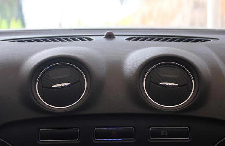 Автомобильные аксессуары углеродное волокно наклейки на выход кондиционера