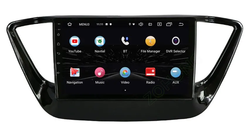 Android 9,0 RAM2Gb 2.5D Автомобиль Радио DVD для hyundai Solaris Verna Авто радио мультимедиа плеер для автомобиля gps навигации для hyundai Solaris радио