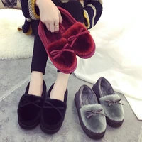 womens slippers winter fur home outdoor casual warm slippers female ladies cotton women winter shoes slides flat shoes casual