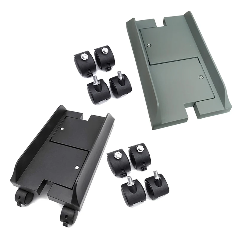 

Universal CPU Vertical Bracket Adjustable Width Computer Cart Suitable For Desktop Computer Vertical Case With Locking Wheel