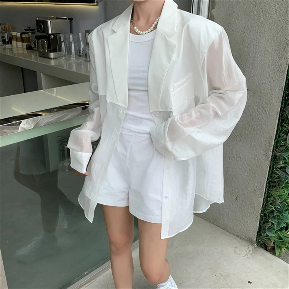 Женская Осенняя куртка HziriP солнцезащитная винтажная женские блейзеры