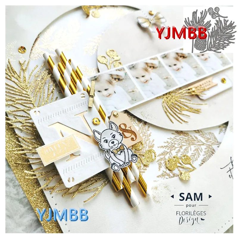 

YJMBB2021 New Pine Tree Pine Leaves And Pine Cones Metal Cutting Dies Scrapbook Album Paper DIY Card Craft Embossing Die Cutting