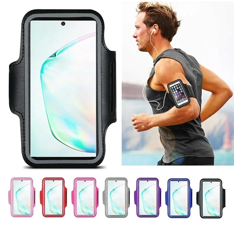 спорт держатель для телефона на руку Нарукавники сумка чехол Samsung S20 Ultra S10 S9 S8 Note 10