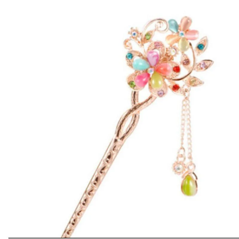 Элегантные сексуальные украшения для волос заколка с цветами аксессуары в