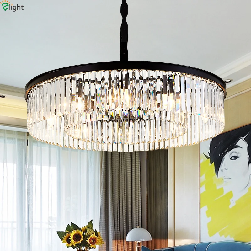 

American Lustre Crystal Led Pendant Chandeliers Lights Living Room Led Chandelier Lighting Dining Room Led Hanging Lamp Fixtures