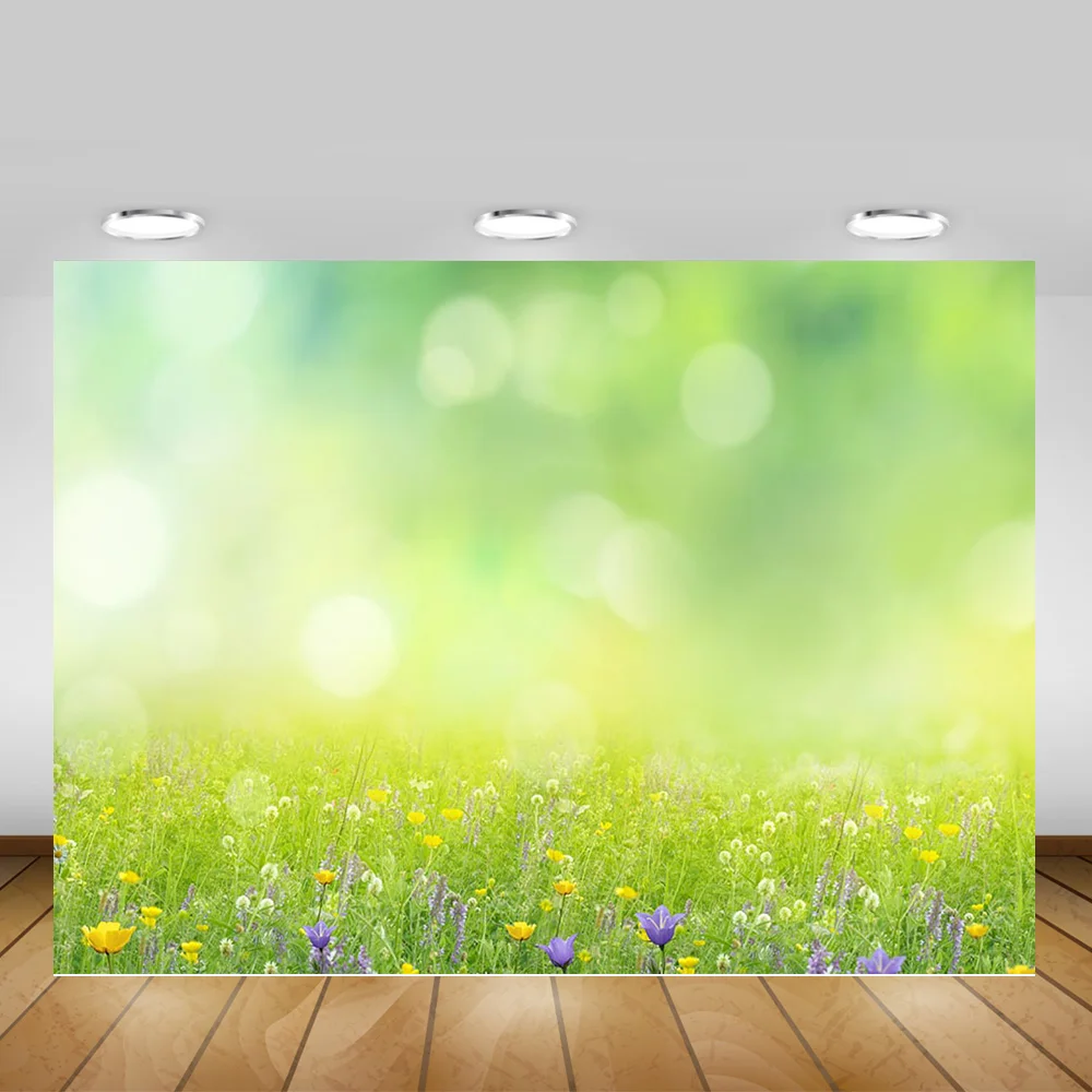 Bokeh весенний фон для фотосъемки пейзаж Цветы новорожденных детей пасхальные фоны