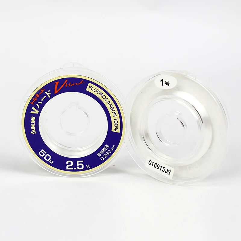 SUNLINE V Hard Fluorocarbon Leader 50m 2lb 50lb сделано в Японии|Рыболовные лески| |