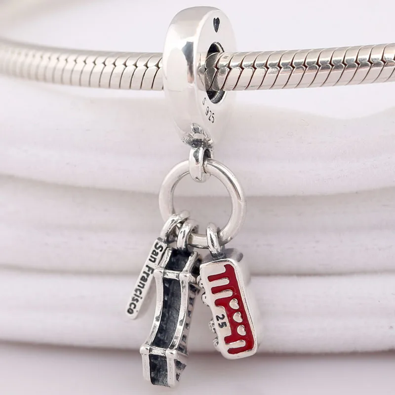 

Original Golden Gate Bridge Fridge Magnets San Francisco Pendant Bead Fit 925 Sterling Silver Charm Europe Bracelet Diy Jewelry