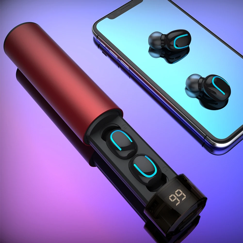 

Bluetooth-compatible Wireless Earphones Noise Reduction Earbuds Mini HiFi Stereo Earbuds in-Ear Headset Motion 5.0 Music Headset