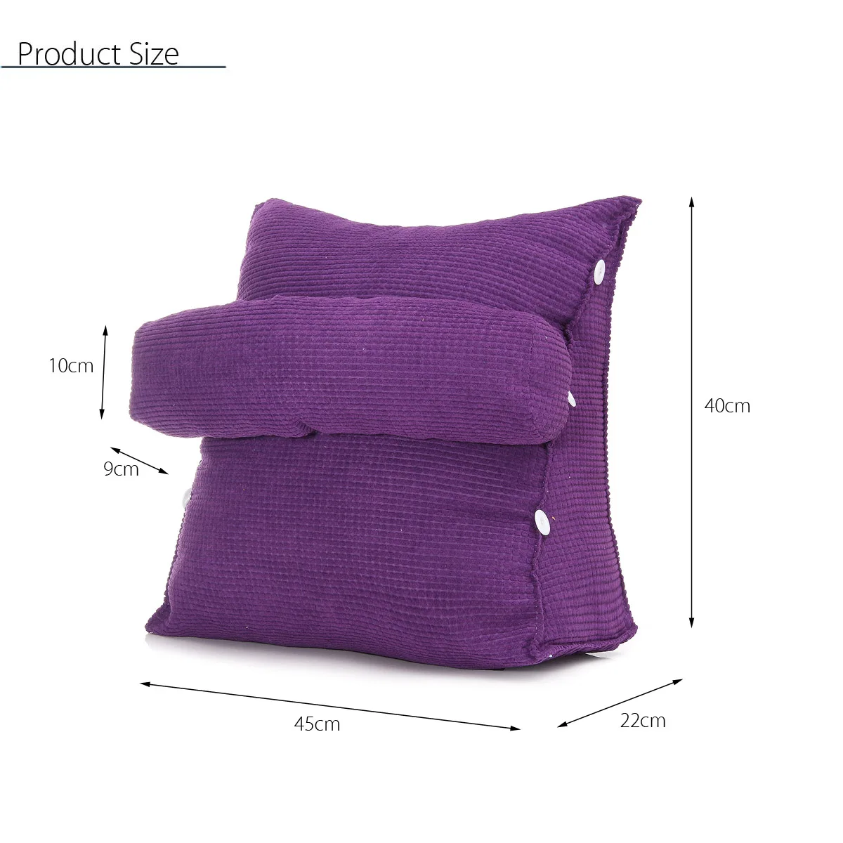 

Lounger Bed Reading Rest Back Pillow Triangle Sofa Cushion Pillow Bed Office Chair living Room Lumbar Pad Fashion Home Decor