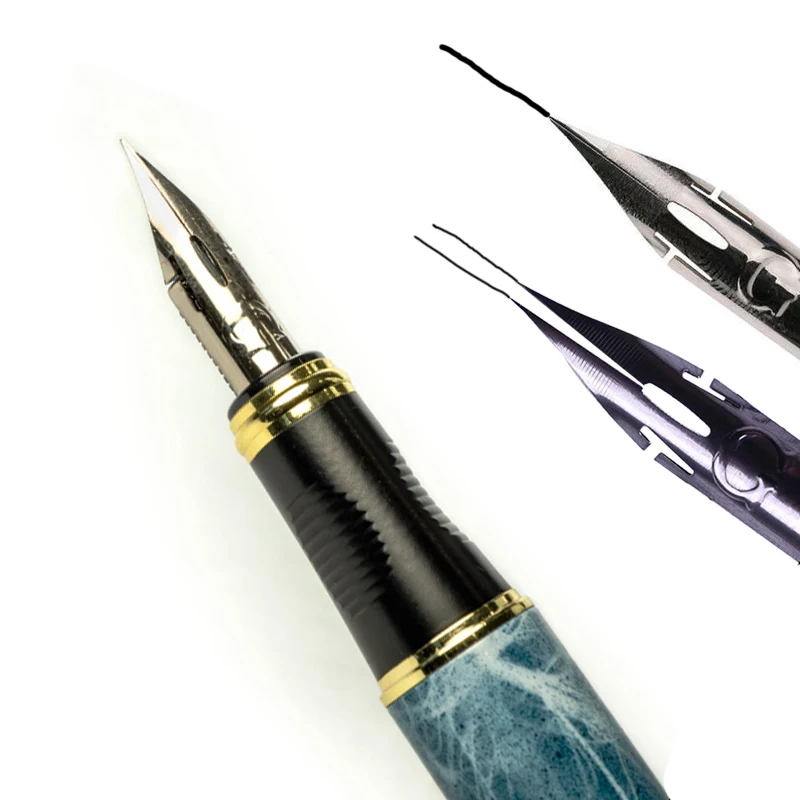 Jinhao качество G перо металлическое модифицированное Caneta каллиграфия круглый корпус цветок тело английская перьевая ручка канцелярские заменители dip Ручка