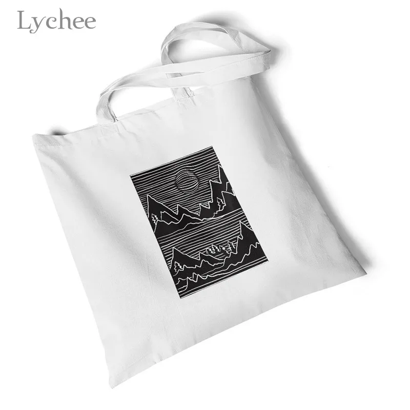 3d mountain Lychee Harajuku Liverpool Nashville Женская Холщовая Сумка с принтом Большая складная сумка для покупок оригинальная дорожная сумка на плечо - Цвет: 3d mountain