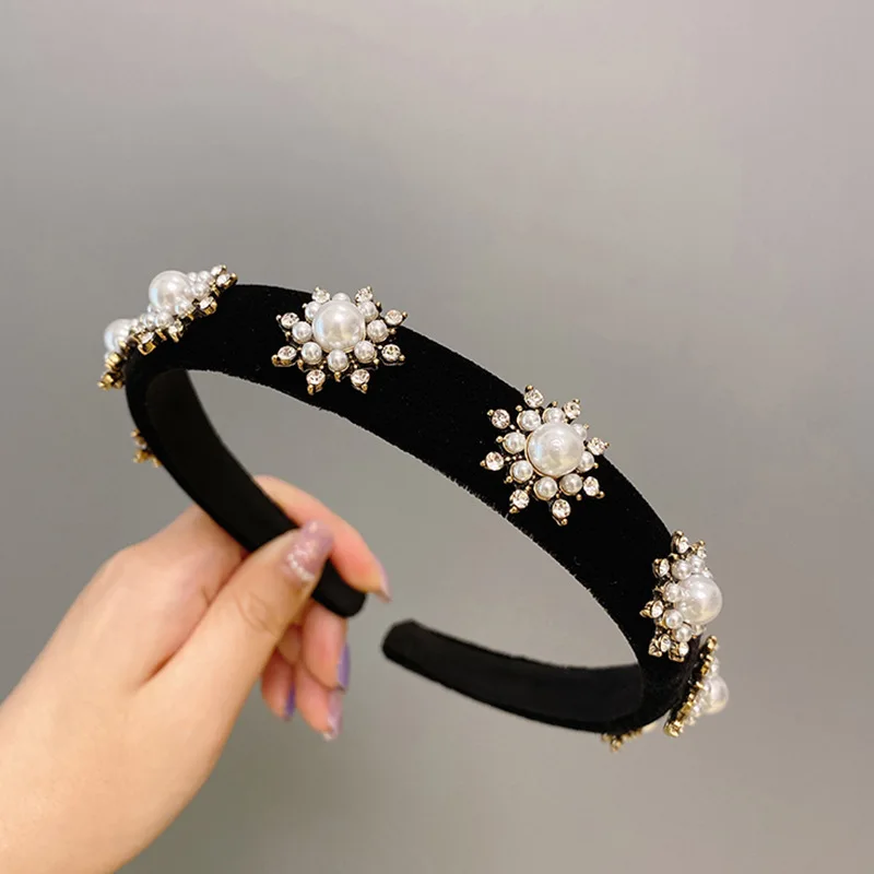 

Flower bud crystal tassel girl haarband bandeau femme opaska do wlosow hair band personalized fashion headband accessories