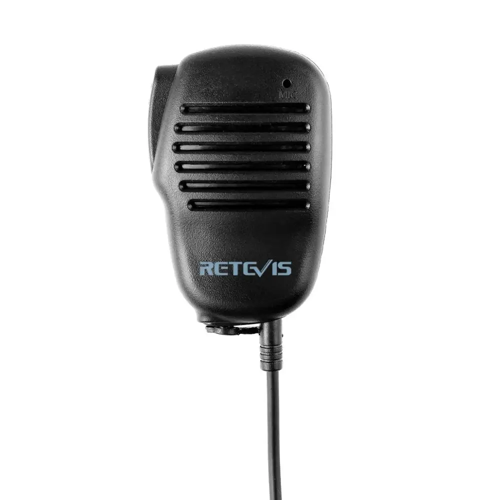 2 Pin Retevis мини PTT Динамик микрофон для радио KENWOOD RETEVIS PUXING WOUXUN TYT HYT BAOFENG POFUNG uv