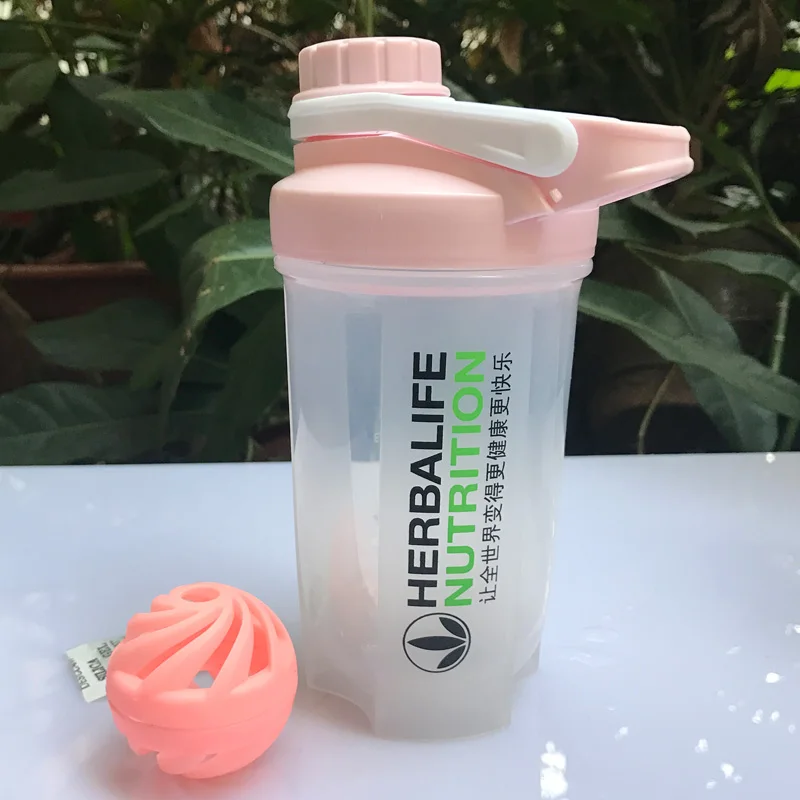 4 ярких цвета 500 мл новый дизайн портативная Спортивная бутылка Herbalife для
