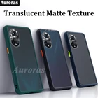 Чехол Auroras для Honor 50 Pro, Матовый Жесткий Чехол, Прозрачный ударопрочный чехол для Honor50 Lite, чехол