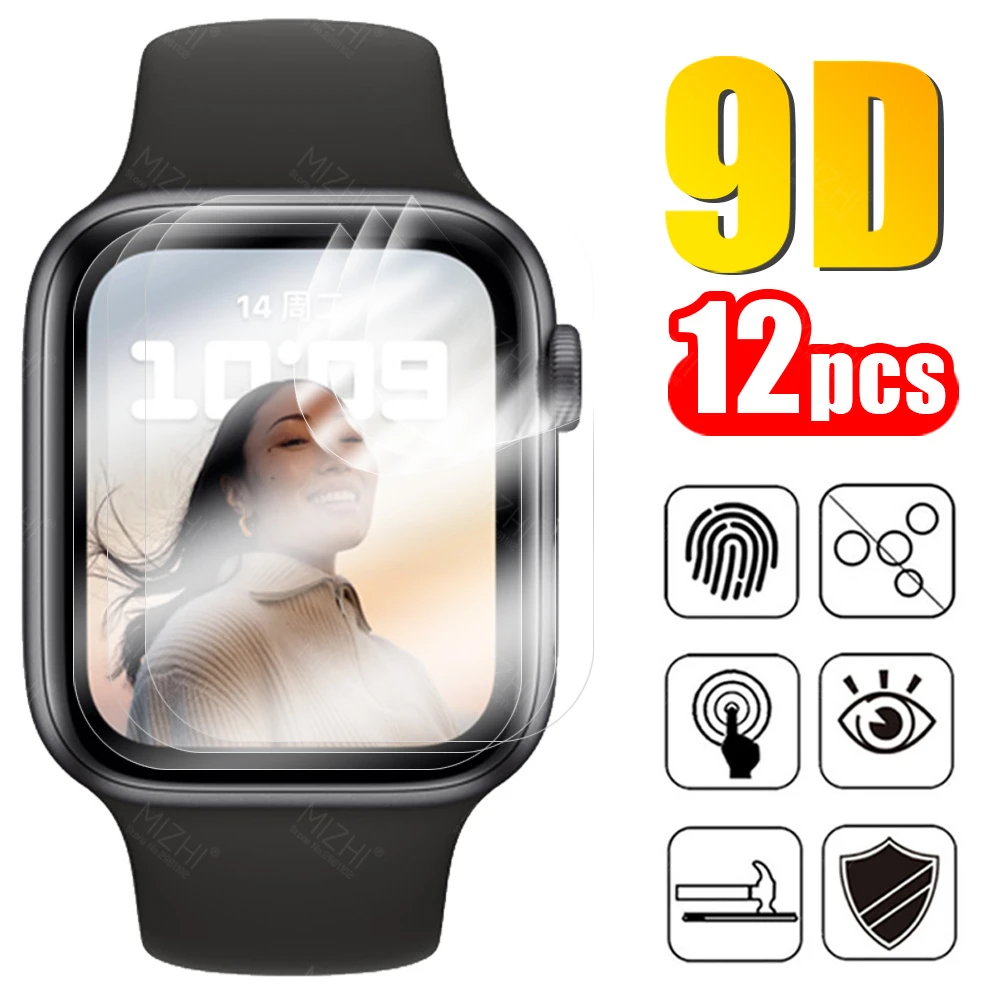 

Hydrogel мягкая пленка для Apple iWatch 7 45 мм 41 мм Смарт-часы iWatch7 45 41 мм Защитная пленка для экрана не стекло