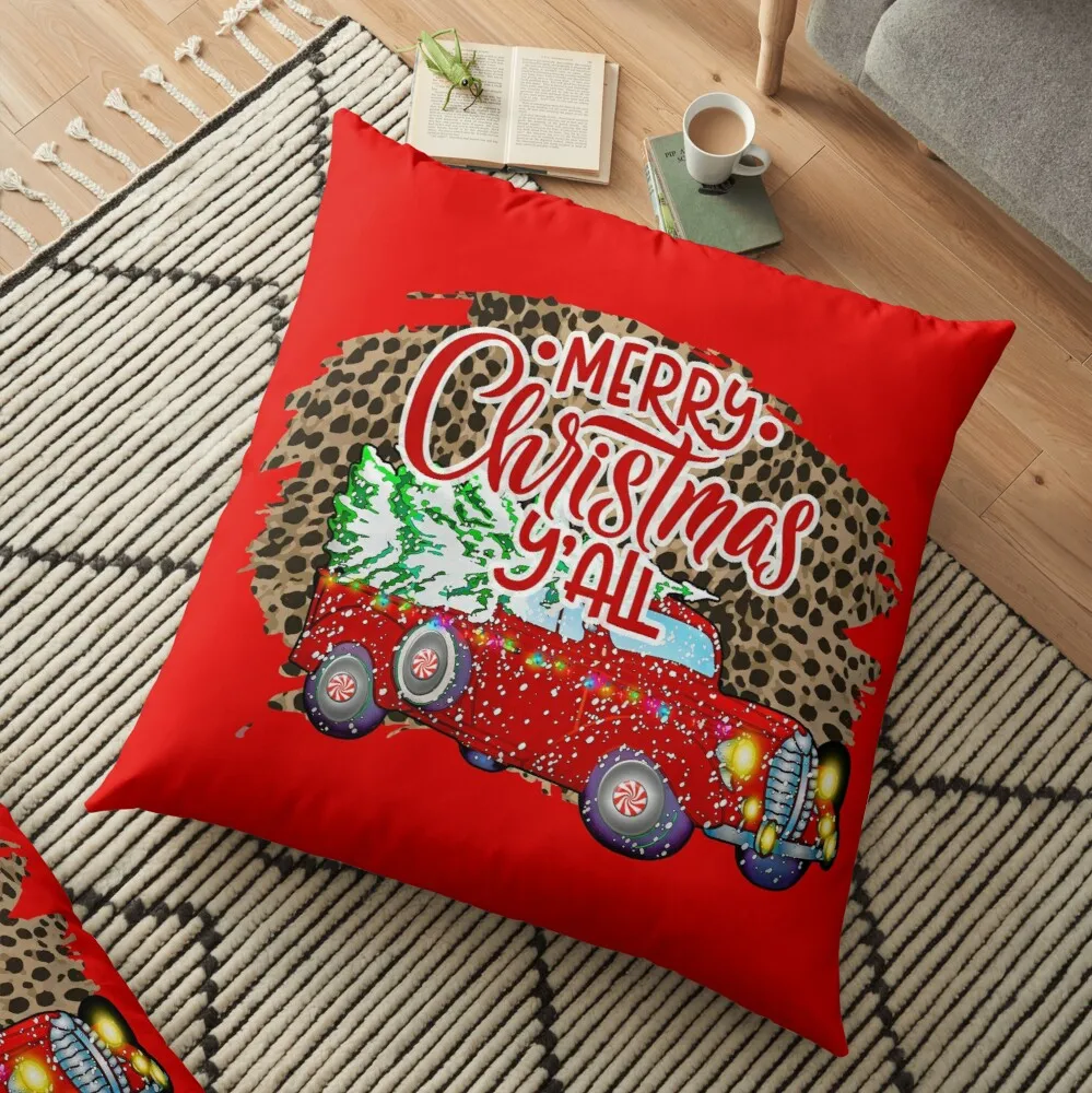

Merry Christmas your all printed Cartoon Christmas Pillowcase 2021 Decor for Home Merry Christmas Ornament Navidad Xmas Gifts