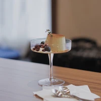 ins 200ml restaurant cocktail wine glass cup goblet ice cream yogurt goblet pudding dessert dish high bowl cake snack container