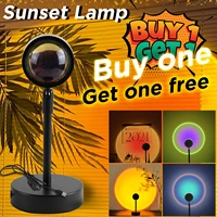 usb sunset lamp led night light sunset projection atmosphere decor for home gifts led sunset table lamp photography background