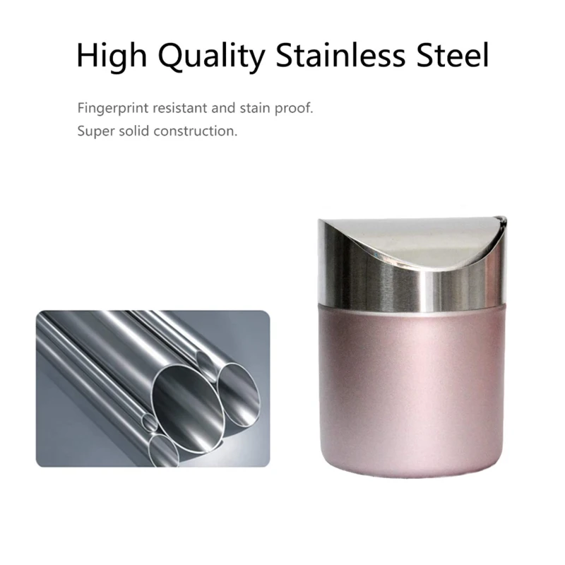 Мусорная корзина из нержавеющей стали 1 5 л|Мусорные баки| |