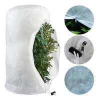 winter home garden plant cover frost freeze protection cover non woven fabric small tree shrub potted plant protecting bag