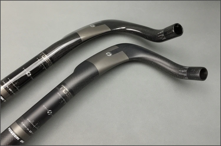 New TOSEEK 3K Full Carbon Fiber Road Bicycle TT Handlebar Rest Handlebars 31.8*400/420/440/460mm Matte/Glossy | Спорт и развлечения