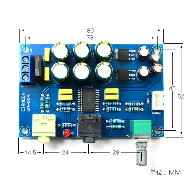TPA6120 Плата усилителя наушников HiFi TPA6120A2 двухканальный усилитель для - купить по