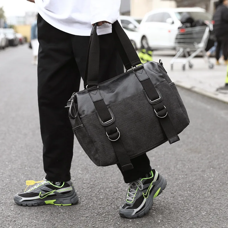 

Fashion Men's Travel Bags Luggage Waterproof Suitcase Duffel Bag Big Large Capacity Bags Casual High-Capacity PU Leather Handbag