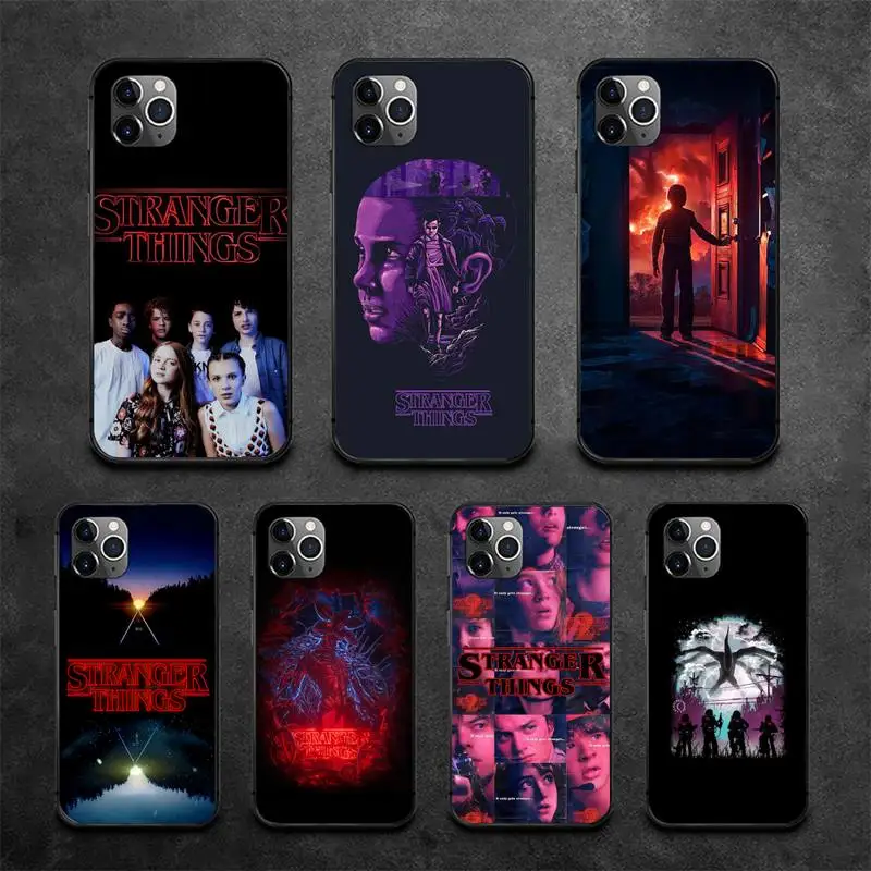 

Stranger Things Poster TV Phone Case For iPhone 13 12 11Pro Max 11 XR XS Max X Mini 8 7 6 5 SE 2020 Fundas Cover Shell