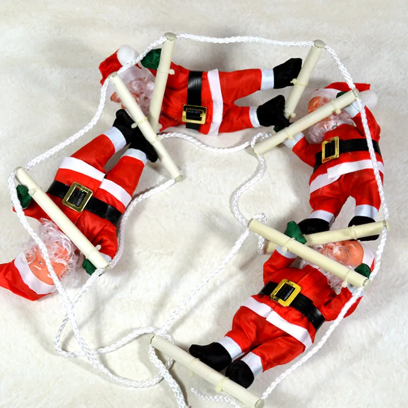 Рождественское украшение для скалолазания Санта Клаус скалолазание на веревке