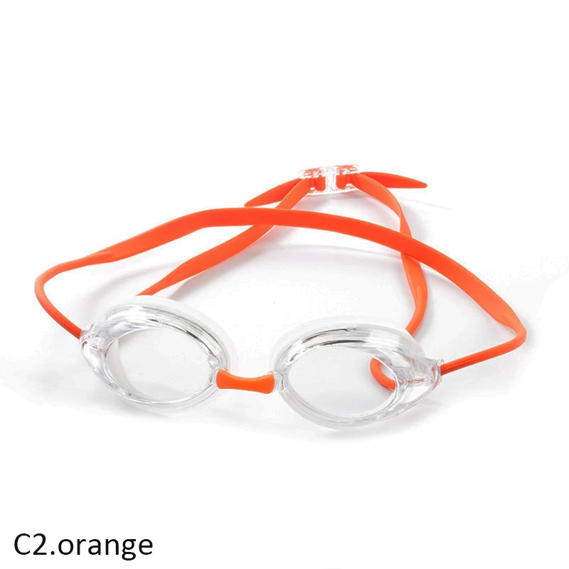 orange Лучшие плавательные очки, плавательные очки HD мужские и женские водонепроницаемые противотуманные очки для купальные принадлежности - Цвет: orange