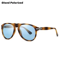 gtand 2021 classic vintage 649 pilot star style blue polarized sunglasses men women driving fashion brand design sun glasses