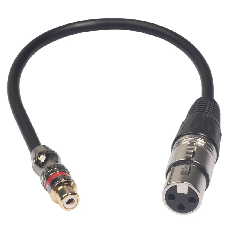 3 Pin Xlr Женский к Rca Джек привести o композитный адаптер кабель Разъем для